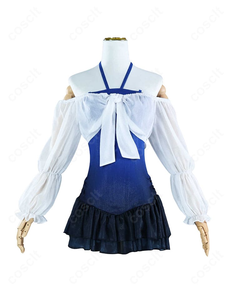 正面全体：多祢村理子 水着コスプレ衣装のフロントデザインと色味、シルエットのバランスを示す画像