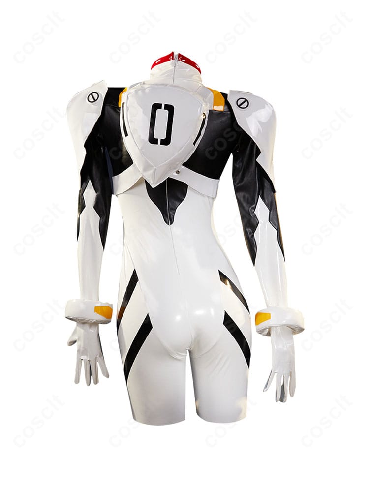 コスプレ衣装の背面全景。背中飾りの配置と背中〜裾のラインを把握しやすい写真。