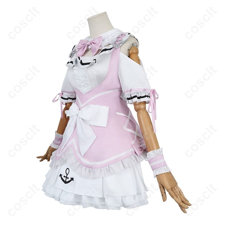 湊あくあ ピンクメイド コスプレ衣装｜高再現で可愛く、撮影映え。イベントに最適 - 2枚目の画像