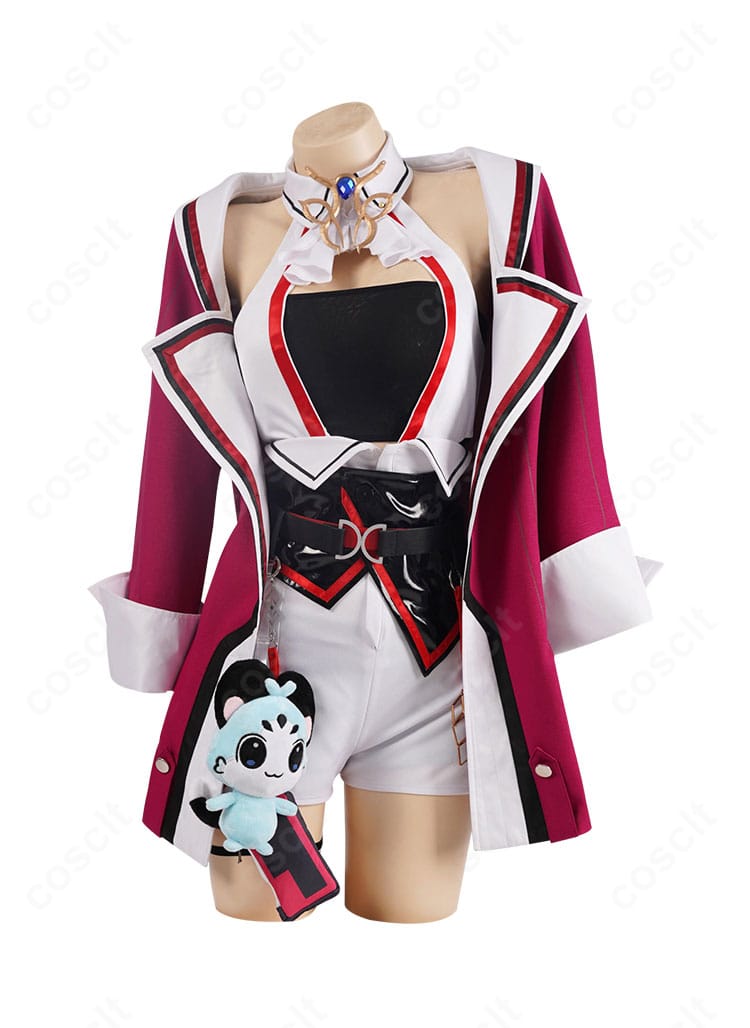 ラオーラ・パンテーラ衣装の正面全体。配色とシルエット、腰封のラインを確認できる商品画像。