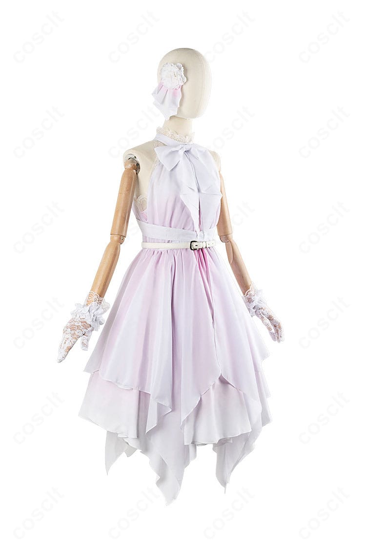 側面図：Link to the FUTURE 学園アイドル衣装のシルエットと装飾ラインのディテール