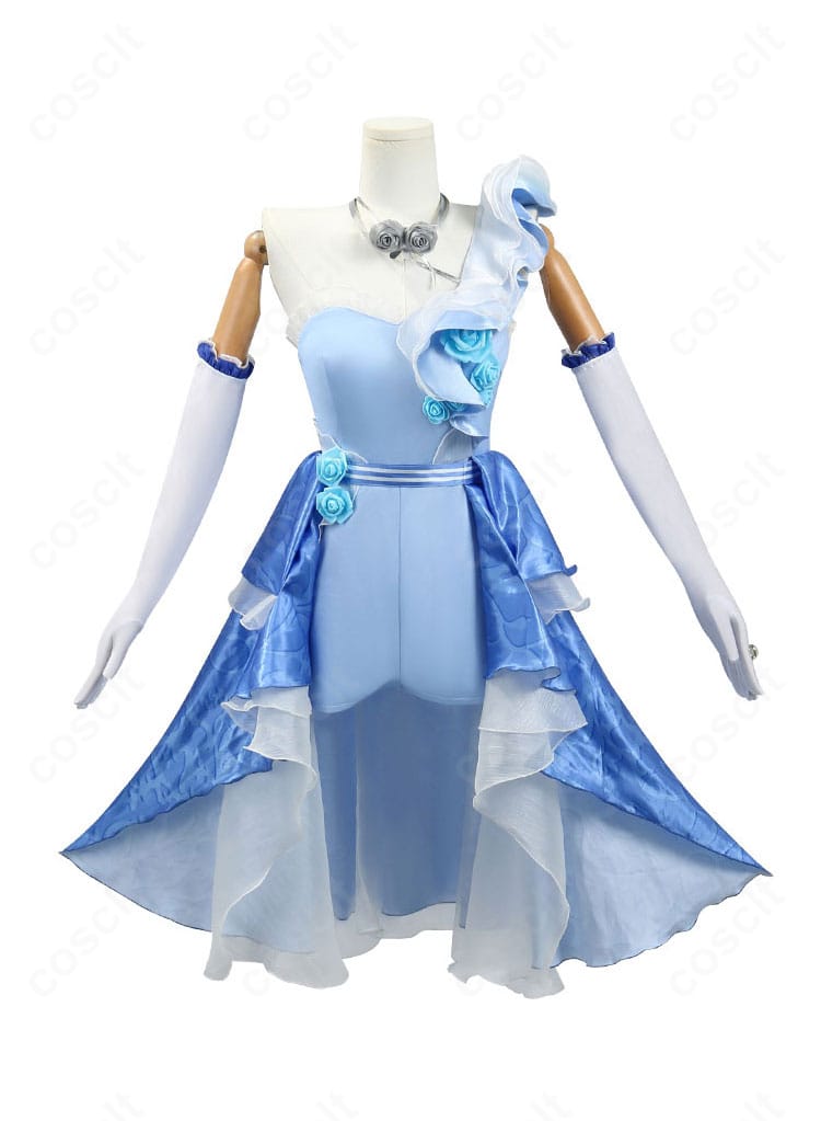 調香師(ヴェラ・ナイエル)波を追うバラ コスプレ衣装の正面全身カット