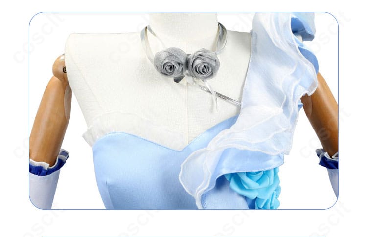 調香師(ヴェラ・ナイエル)波を追うバラ 衣装の首飾りディテール