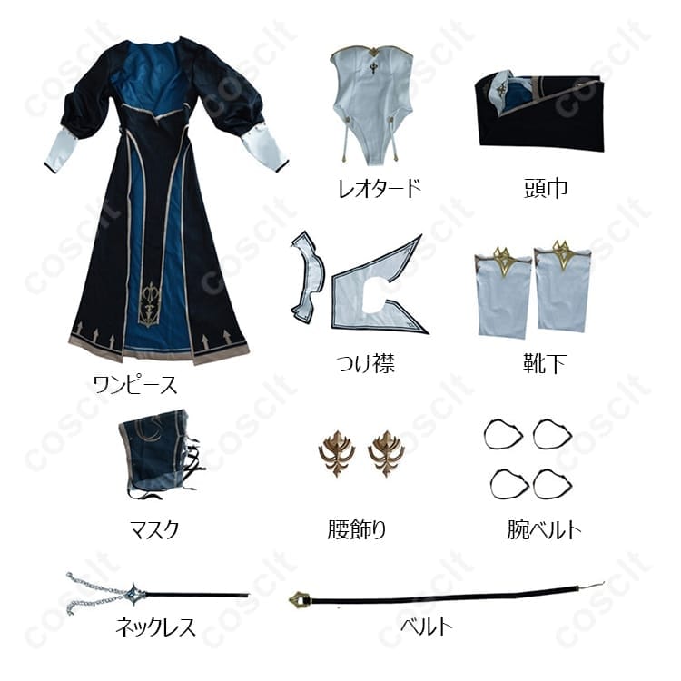 白銀ノエル シスター×黒騎士 コスプレ衣装｜高再現・快適設計でイベントや撮影に最適 - 6枚目の画像