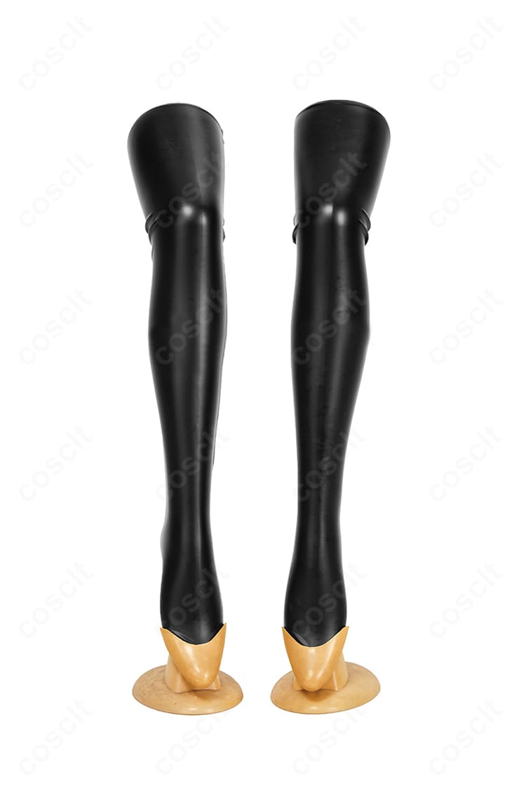 腿ソックスの装飾詳細：歌住サクラコ コスプレ衣装のソックス上部の意匠と生地感を示す拡大画像