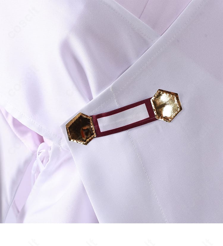 【推しの子】黒川あかね 鞘姫ver. 衣襟装飾の接写。精密な刺繍と質感ある生地で高級感を演出。