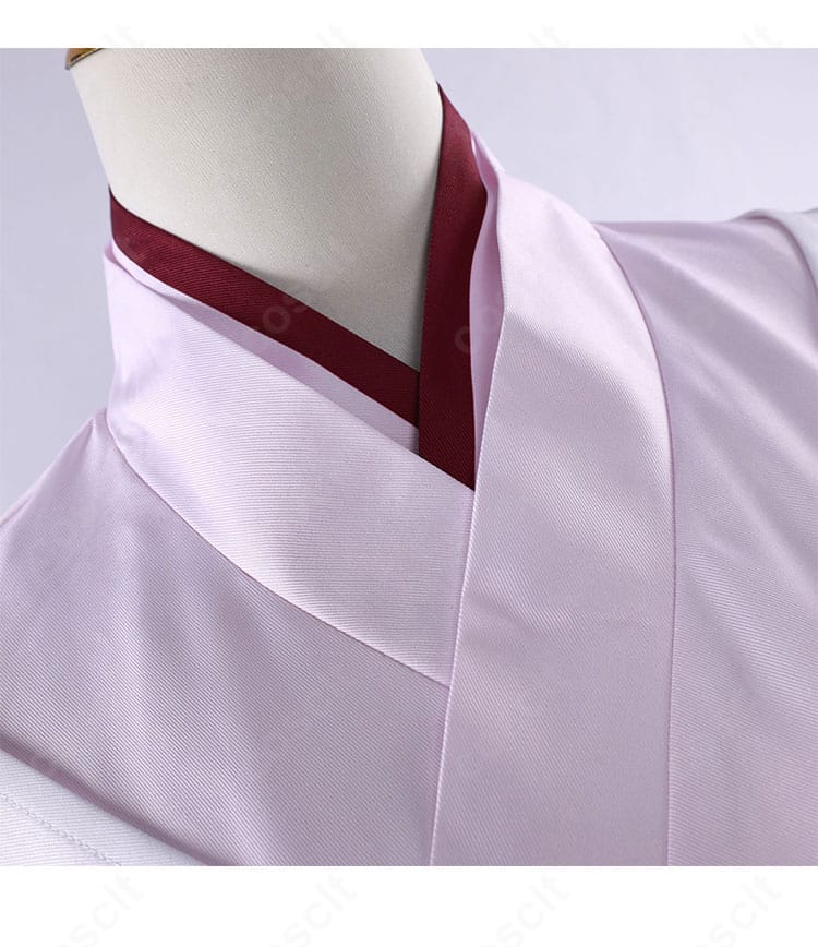 【推しの子】黒川あかね 鞘姫ver. 襟の立体装飾アップ。刺繍と立ち上がり構造により首元が凛と見えるディテール。