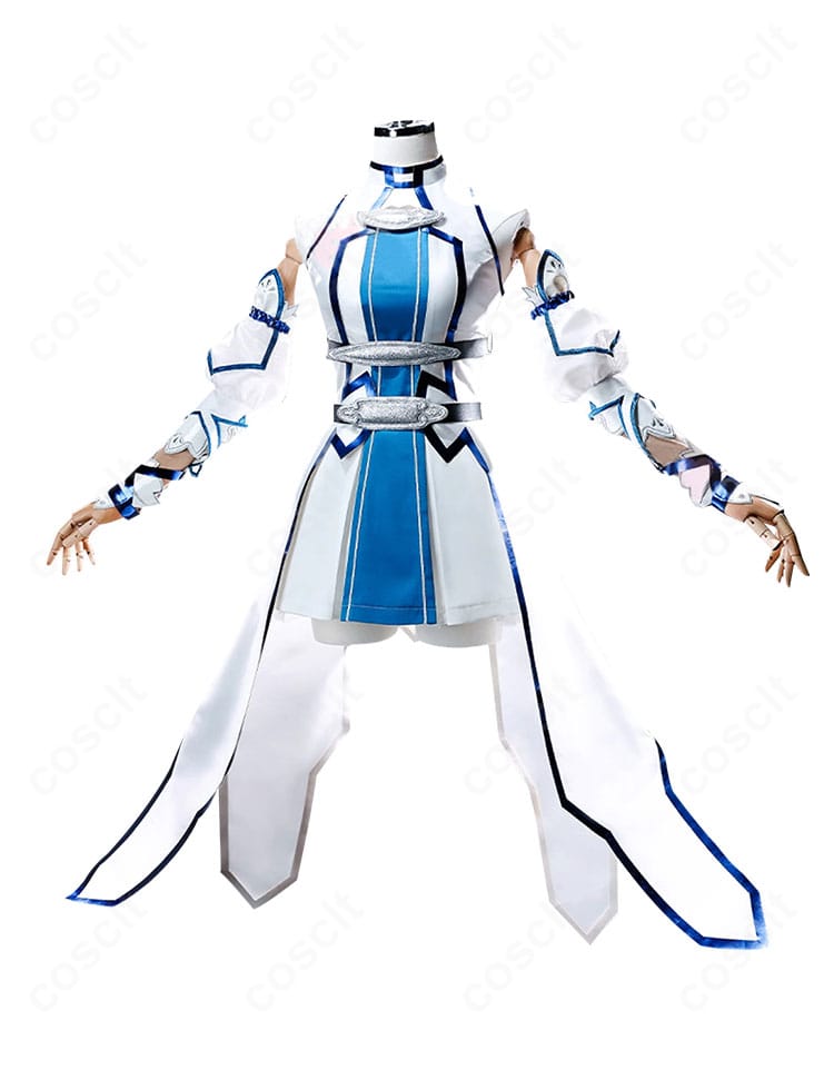 ソードアート・オンライン アスナ(結城明日奈)ウンディーネ衣装の斜め側面。袖とベルトの立体感、シルエットの流れを強調。