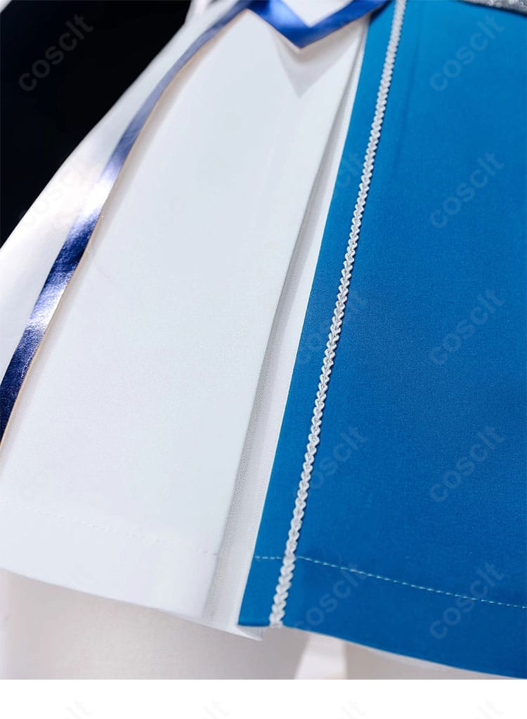 ソードアート・オンライン アスナ ウンディーネ衣装のスカート装飾。裾ラインとパネル切替の表現、動きで映えるフレア感を示す画像。