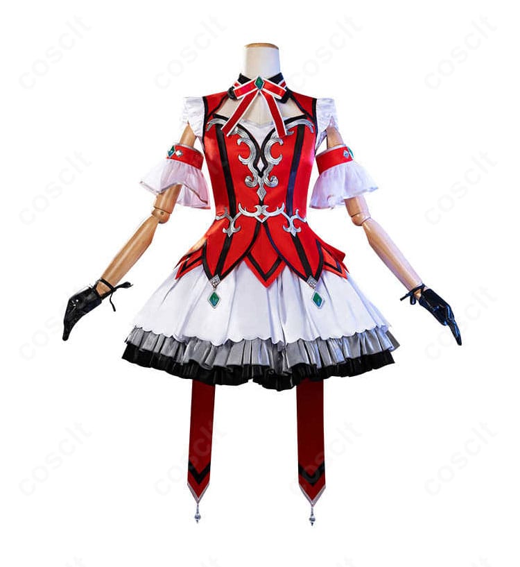 ウマ娘 ウインバリアシオン勝負服コスプレの襟・胸元・装飾を捉えたディテール写真