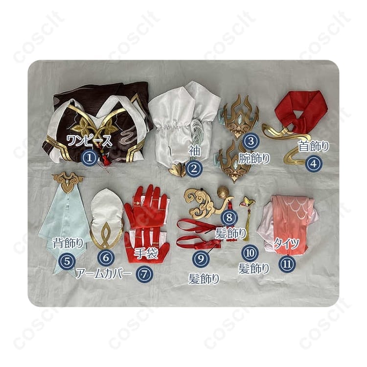 崩壊：スターレイル 霊砂 コスプレ衣装 上品で快適、撮影もイベントも映える一式 - 4枚目の画像