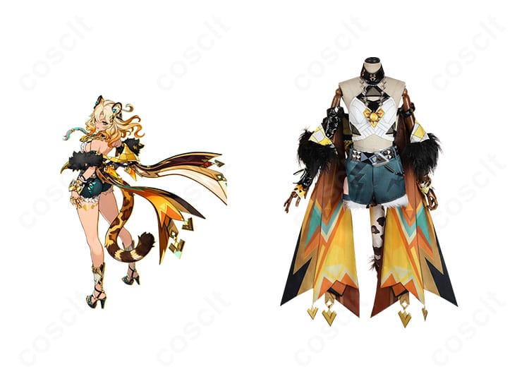 原神 シロネンのコスプレ衣装 正面イメージ。キャラクターらしさを感じる高再現デザイン。