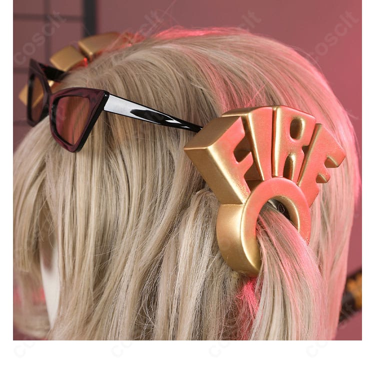 バーニス・ホワイト ヘッドアクセサリーと髪飾りの装着イメージ