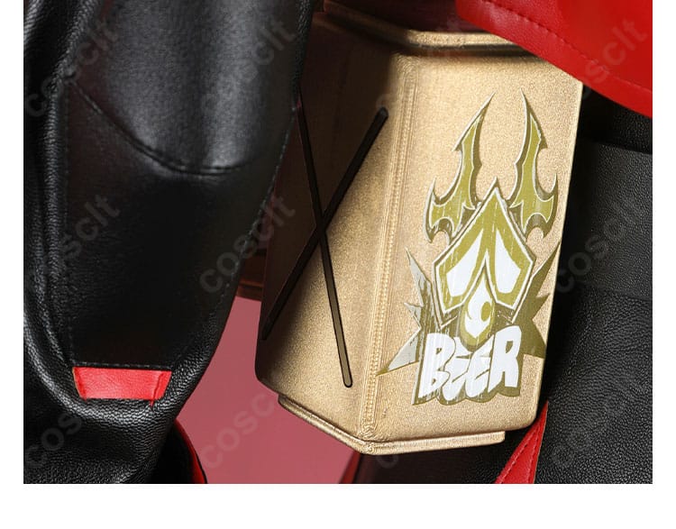 バーニス・ホワイト 腰飾りパーツの造形と固定方法のアップ