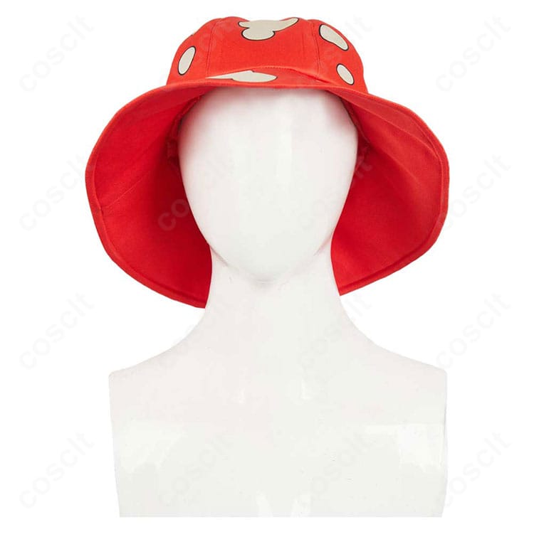 マルシル・ドナトー衣装の帽子正面装飾。フロントの装飾モチーフと縁取りの質感が分かる接写画像。