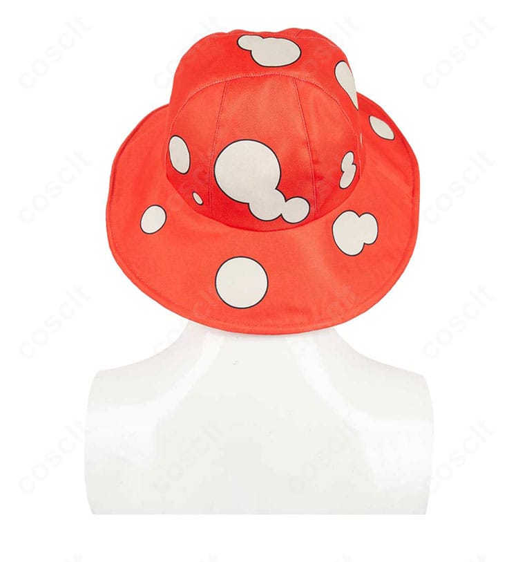 マルシル・ドナトー衣装の帽子背面装飾。後部の縁取りと留め部分の構成を示す接写画像。