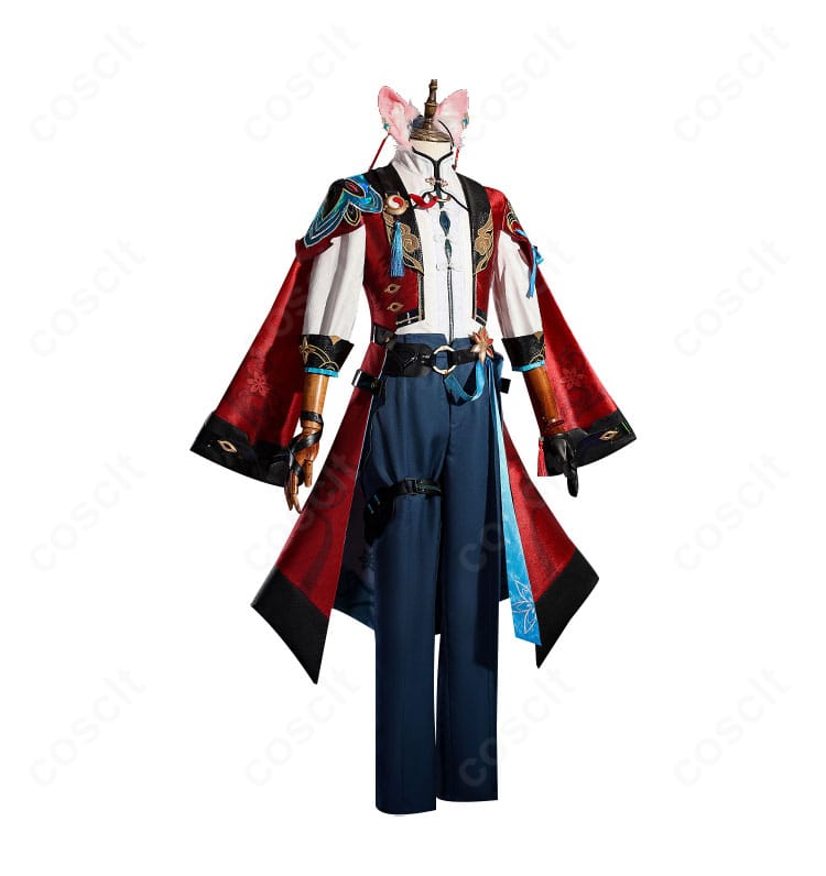 右側面のディテール。袖と腰飾りの重なり、サイドラインの落ち感、装飾の位置関係を表示。