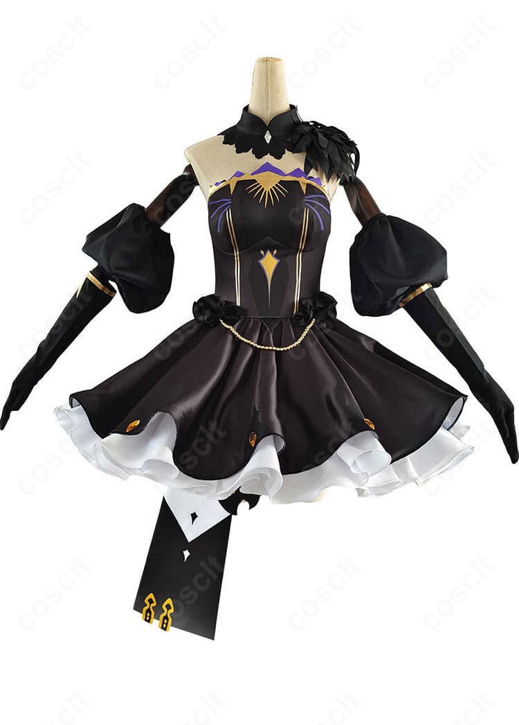 Fate/Grand Order エレシュキガル 第二再臨コスプレ衣装 正面。ドレスラインと装飾配置を高精度に再現。