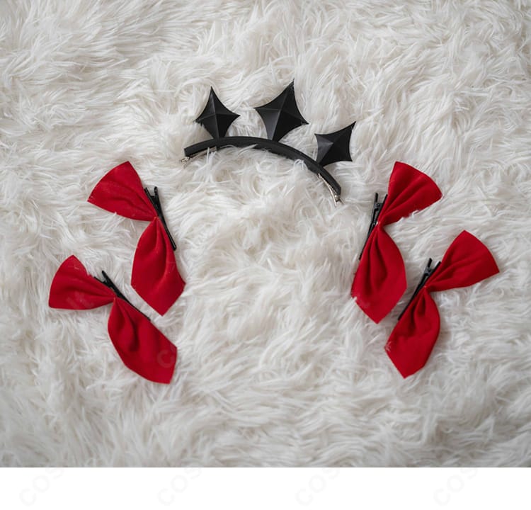 エレシュキガル 9周年水着コスプレの頭飾りクローズアップ。形状と配色の再現ポイントを示す