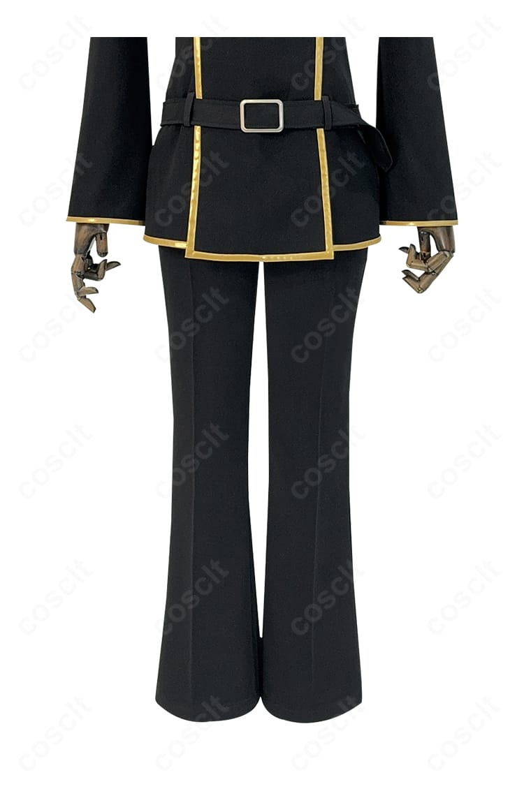 ルルーシュ学園制服コスプレ衣装のズボンとベルト周辺ディテール