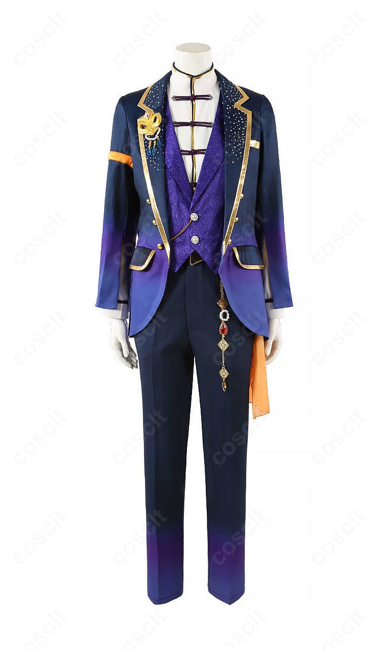 あんさんぶるスターズ！！ 逆先夏目 クルーズ衣装の正面全景。礼装コートとベストのディテールが分かる写真