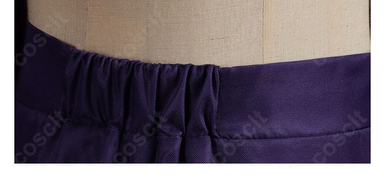 セフィーロ衣装のスカート上部ディテール。ウエスト周りと装飾の配置が分かるクローズアップ。