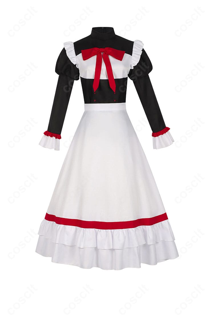 サティ コスプレ衣装の正面写真。上品な配色と高再現のディテールが分かる一枚