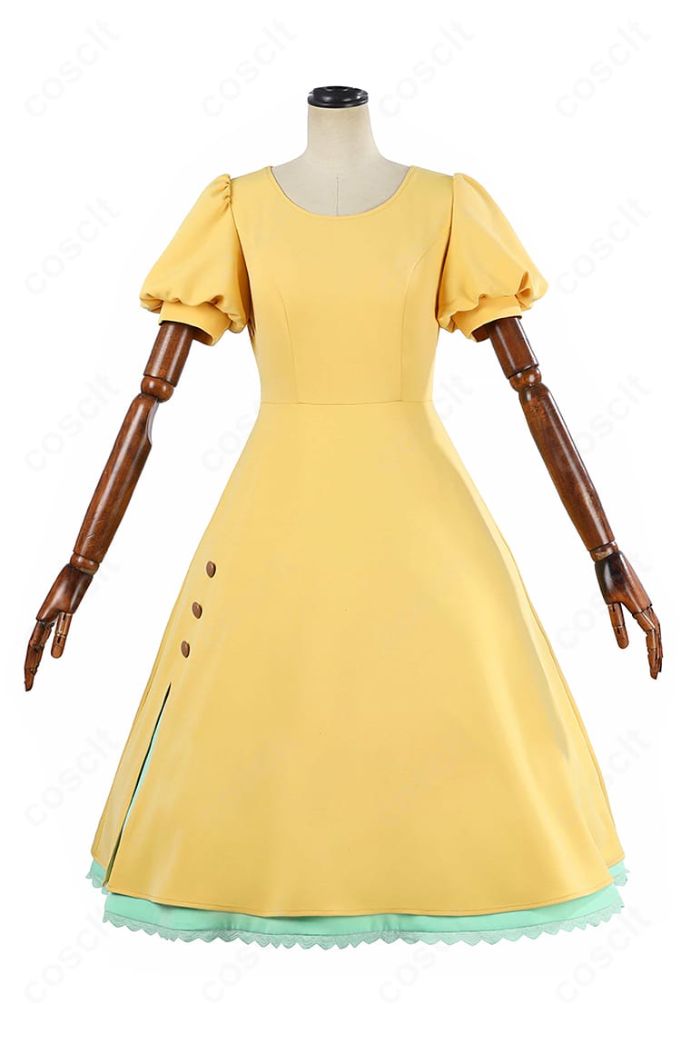 大道寺知世コスプレ衣装の細部。ステッチの整いと装飾パーツの取り付け精度が分かるクローズアップ。