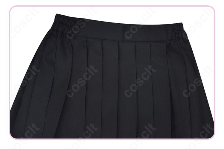 菜なれ花なれ 小父内涼葉コスプレ衣装・スカート装飾のディテール。プリーツの表情とステッチが伝わる画像