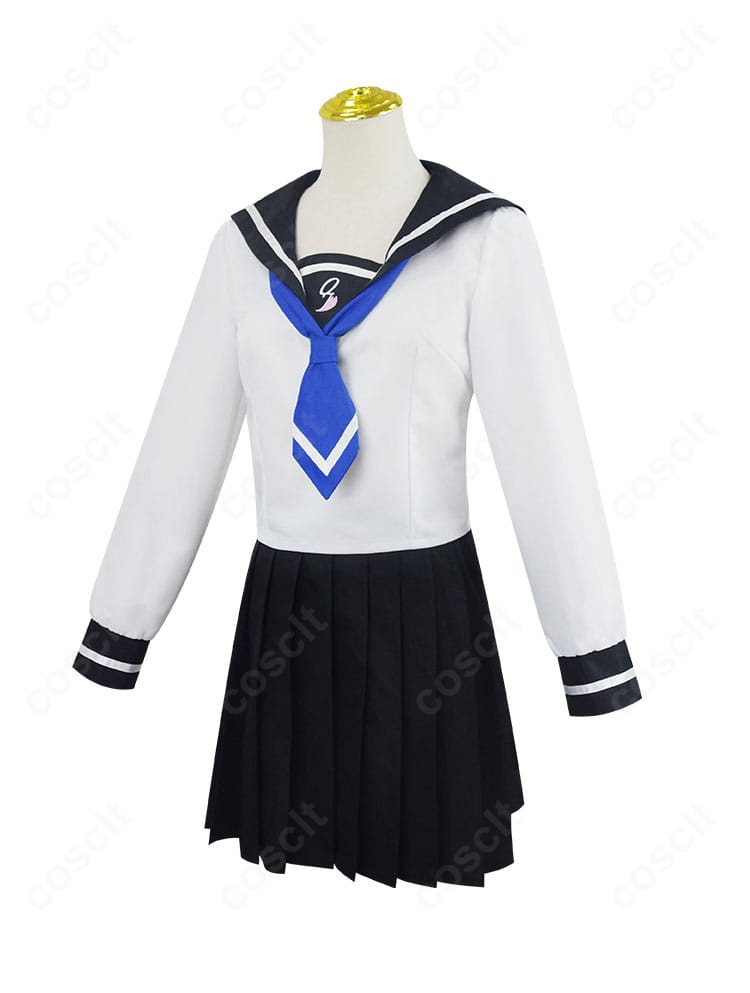 菜なれ花なれ 小父内涼葉コスプレ衣装・左側面図。シルエットの流れとパネルラインの細部が見える画像