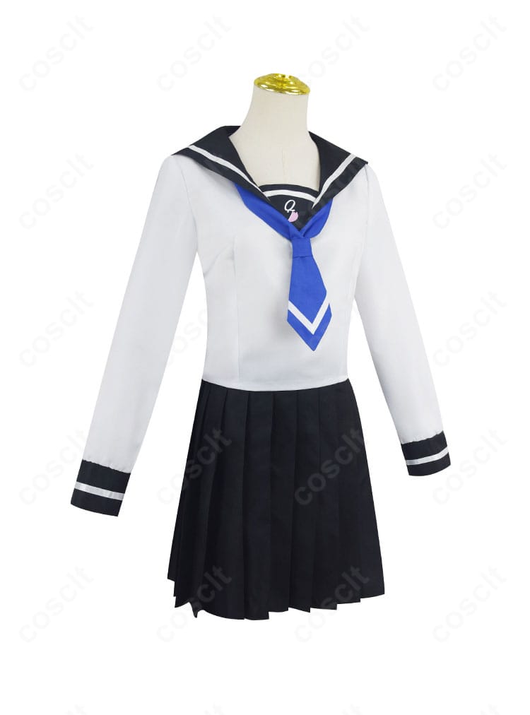 菜なれ花なれ 小父内涼葉コスプレ衣装・右側面図。袖口やウエストライン、スカートの広がりが分かる画像