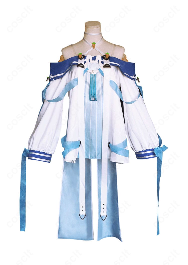 アズールレーン ラフィーII コスプレ衣装の正面全体。ワンピースのシルエットと発色、アクセ配置を忠実に再現。