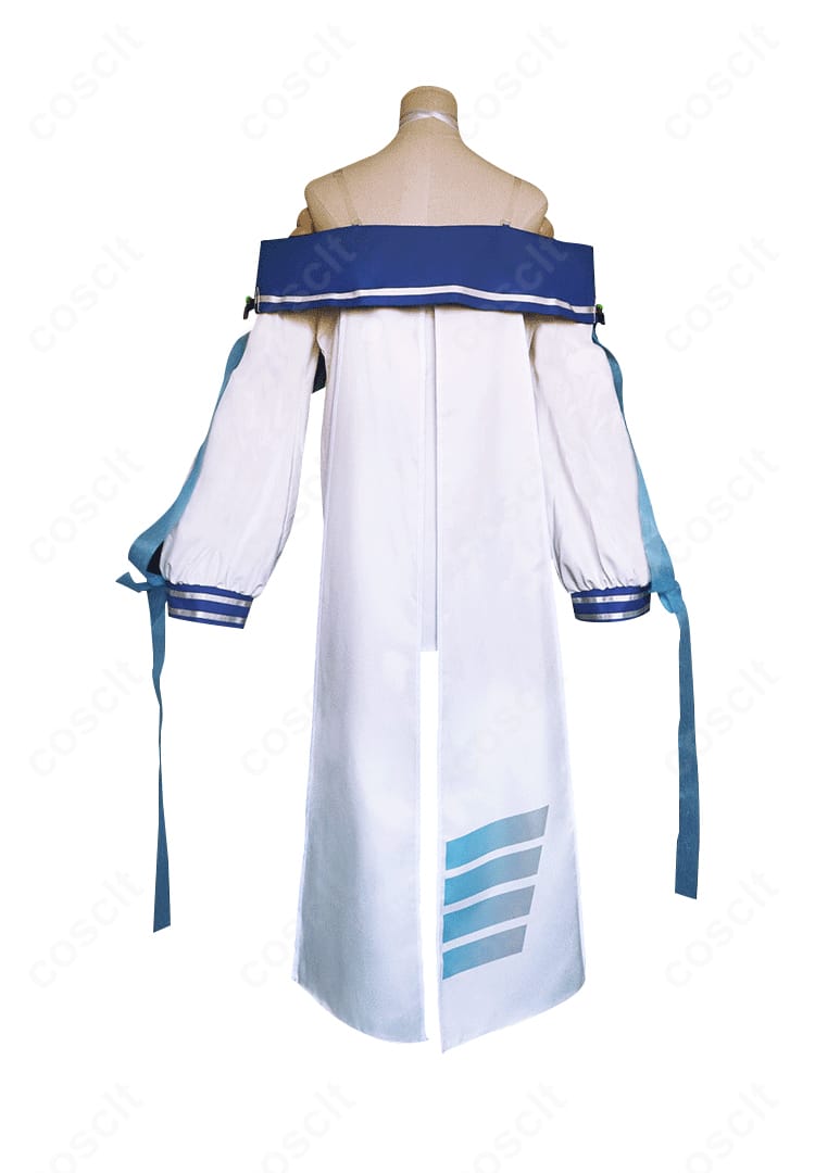 アズールレーン ラフィーII コスプレ衣装の背面。バックファスナーとリボンのバランスで後ろ姿も美しく表現。