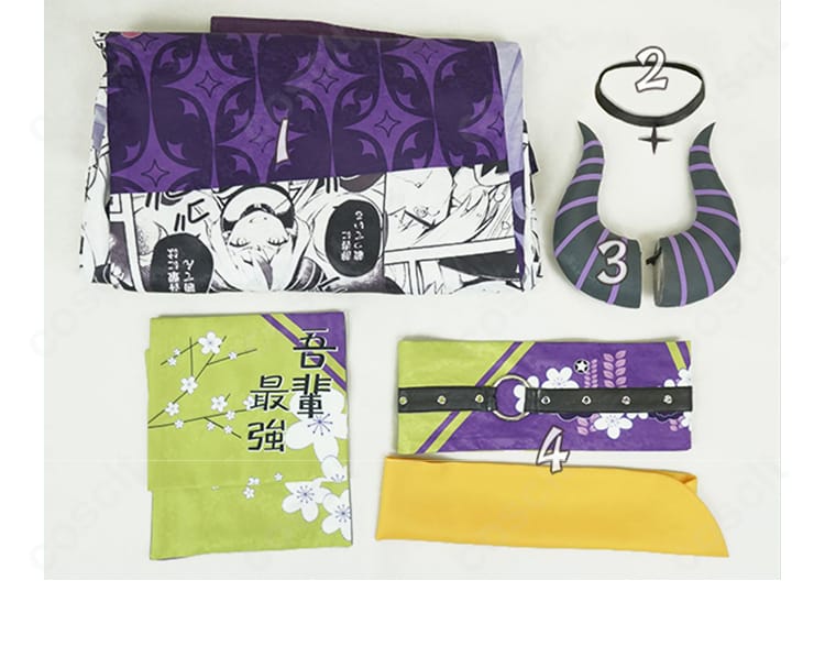 ラプラス・ダークネス お正月衣装のセット内容一覧。衣装本体、ネックレス、髪飾り、尻尾のフルセット。