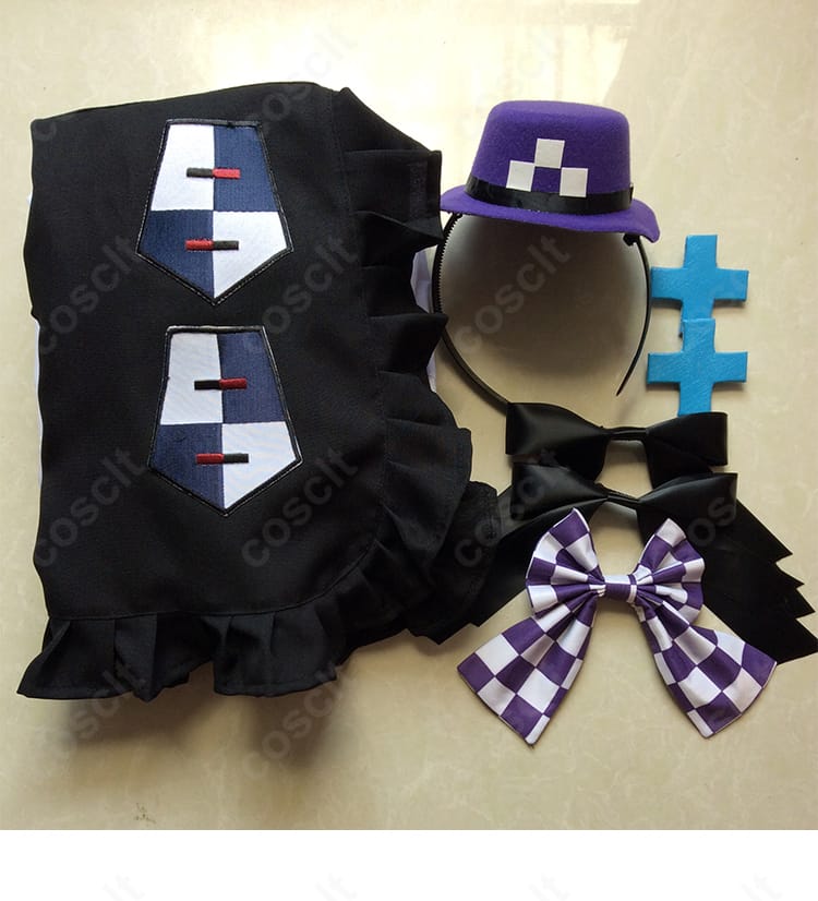 HK416 くろねこの贈りもの メイド衣装のセット内容。シャツ・スカート・エプロン・帽子・髪飾りのフルセット一式。