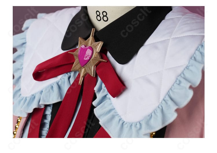 仁兎なずな 衣装のリボン装飾ディテール（質感と結び目）