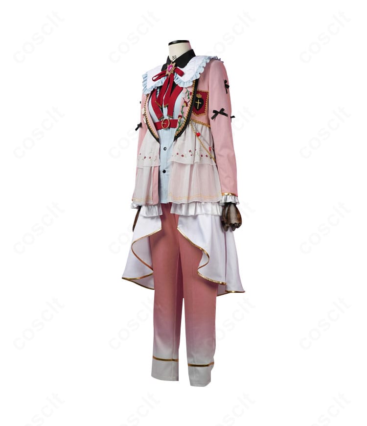 仁兎なずな バツ×バッテン衣装の側面カット（シルエットと肩飾り位置）