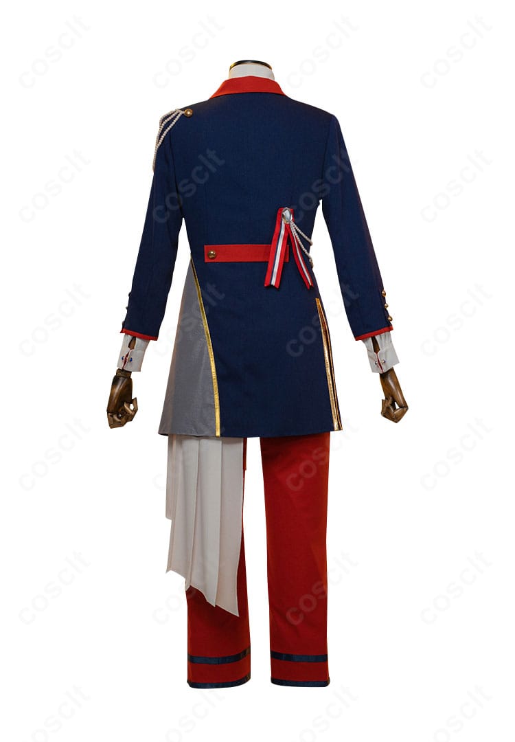 伏見弓弦 グラデュエーション衣装の背面ビュー。裾のラインと背面装飾のバランスを確認できる後ろ姿。