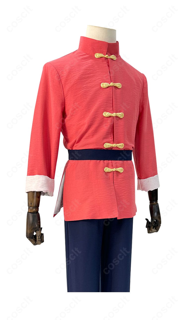 らんま1/2 早乙女乱馬コスプレ衣装の右側面。全身のラインと動きやすいシルエットを示す写真