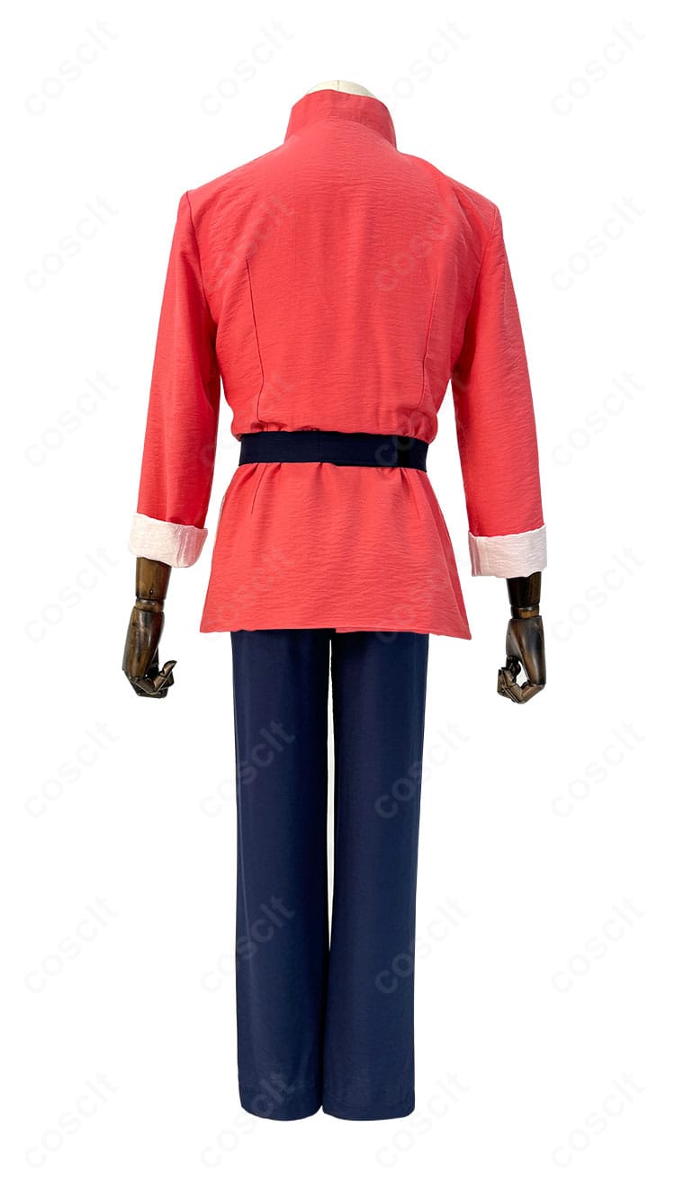 らんま1/2 早乙女乱馬コスプレ衣装の背面カット。背面のラインと縫製の仕上がりを確認できる写真