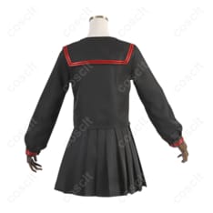 鬼滅の刃（鬼滅） 竈門禰豆子 コスプレ衣装 キメツ学園 制服 セーラー服 - 高再現度・快適素材使用 - 2枚目の画像（サムネイル）