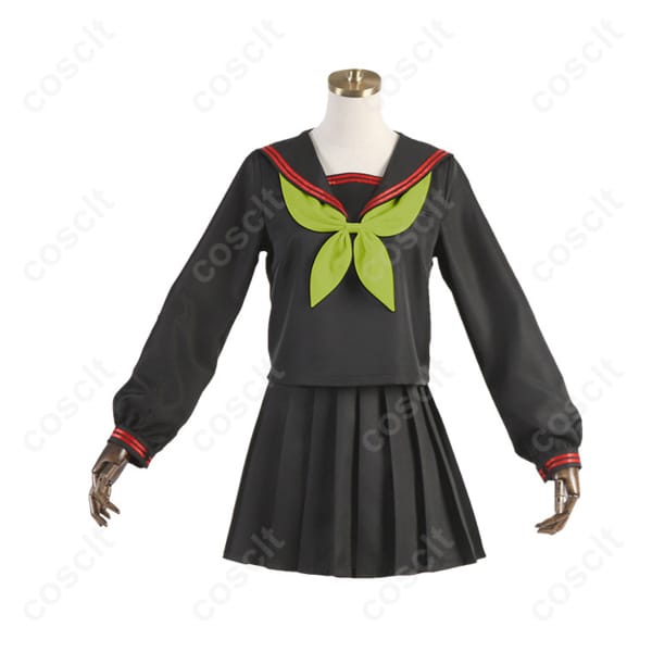 鬼滅の刃（鬼滅） 竈門禰豆子 コスプレ衣装 キメツ学園 制服 セーラー服 - 高再現度・快適素材使用