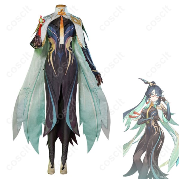 原神（げんしん） 原神 閑雲（留雲借風真君） コスプレ衣装 フルセット 豪華仕様 高再現度