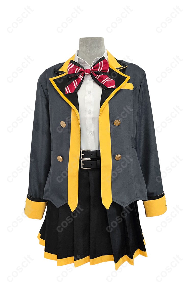 プロセカ 天馬咲希 コスプレ衣装の正面全体図。制服風セットの全体シルエットをしっかりチェック！