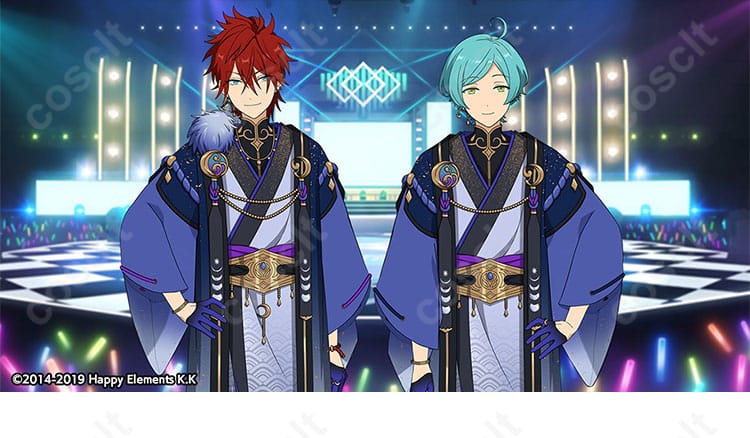 あんスタ 天城燐音・深海奏汰・巴日和「月隠れの宴」コスプレ衣装とキャラクターの比較イメージ、完成度の高さをご確認ください。