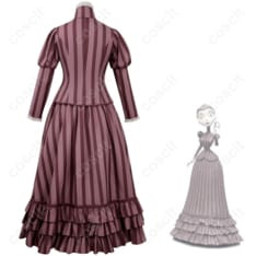 ティム・バートン作品 コープスブライド ヴィクトリア・エヴァーグロット コスプレ衣装 トップス＋スカートセット 高品質＆忠実再現仕様 - 2枚目の画像（サムネイル）