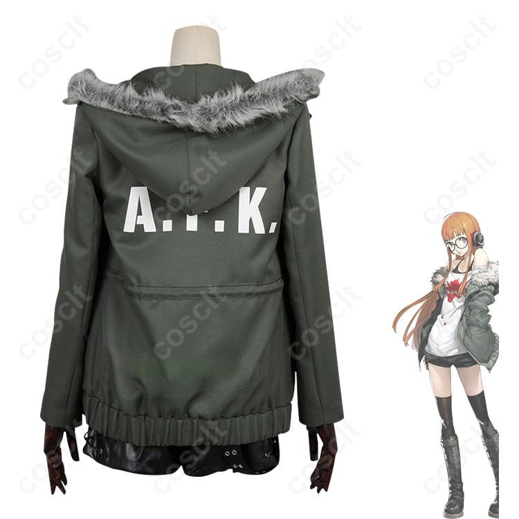 ペルソナシリーズ（P5） ペルソナ5 佐倉双葉 ナビ 私服 コスプレ衣装（忠実再現、快適な着心地） - 2枚目の画像