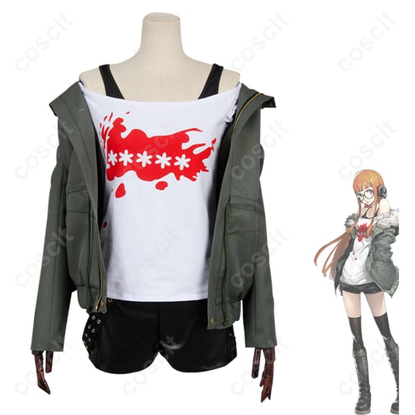 ペルソナシリーズ（P5） ペルソナ5 佐倉双葉 ナビ 私服 コスプレ衣装（忠実再現、快適な着心地）