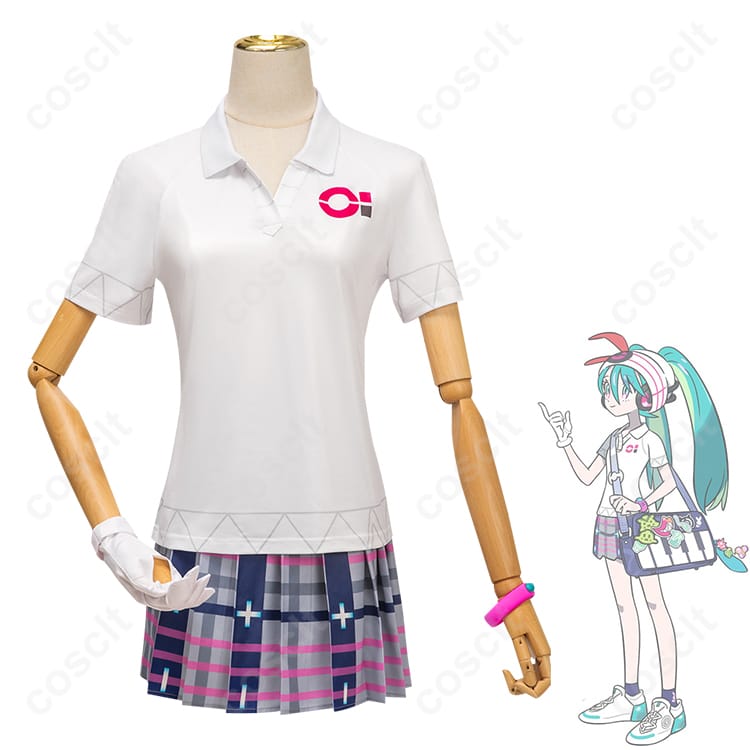 ポケモン × 初音ミク コラボレーション（Project Voltage） 初音ミク エスパーミク コスプレ衣装 『ポケットモンスター』コスプレ衣装 高忠実度再現／カスタムオーダー可 - 1枚目の画像