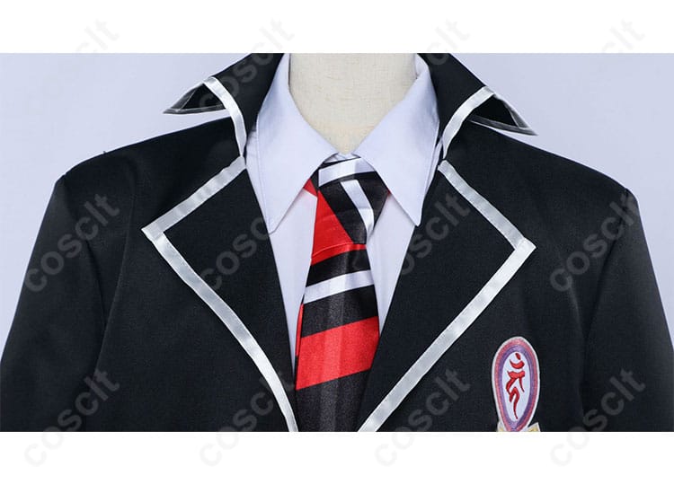 青の祓魔師 奥村燐 コスプレ衣装 服装の領口細部 - 衣装の精緻なディテール、キャラクターに忠実なデザイン。